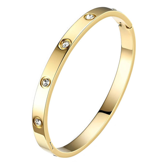 Diamond Line Bangle
