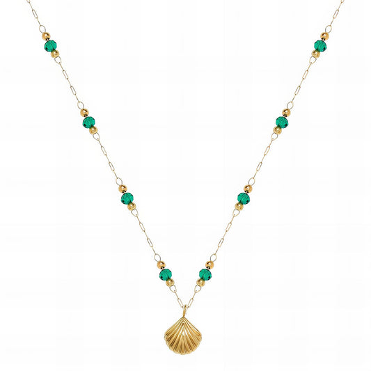 Golden Shell & Sea Beads Necklace - Coming Soon!